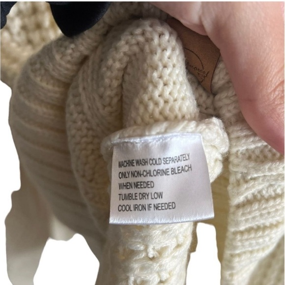 Weatherproof Vintage Cream Cable Knit Sweater Men's XL NWT - Picture 7 of 12